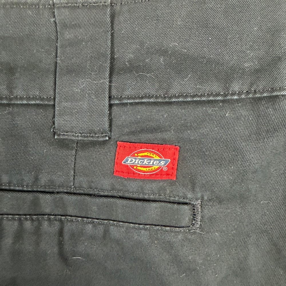 Dickies Womens Boyfriend Chino Shorts Black Cotton Twill W814928 Size 8 - Picture 8 of 8